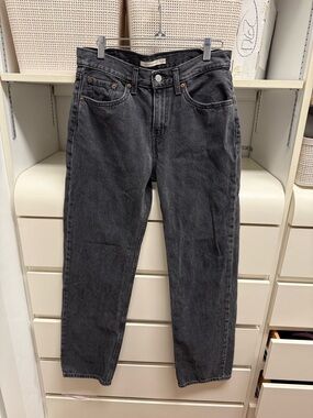 Levi's Women's Charcoal Lo Pro Straight Jeans